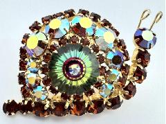 Topaz Rivoli/Margarita Brooch