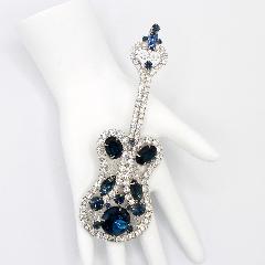Blue Baguettes Pin Pendant