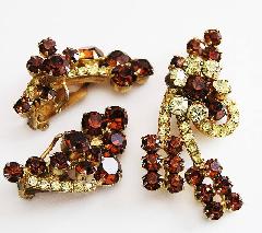 Topaz Chatons Only Earrings Clip