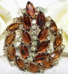 Topaz Navettes Brooch