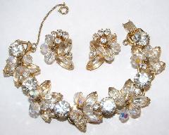 Clear Navettes Bracelet 5 Link