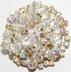 Clear Chatons Only Brooch