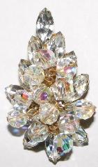 Clear Navettes Pin Pendant