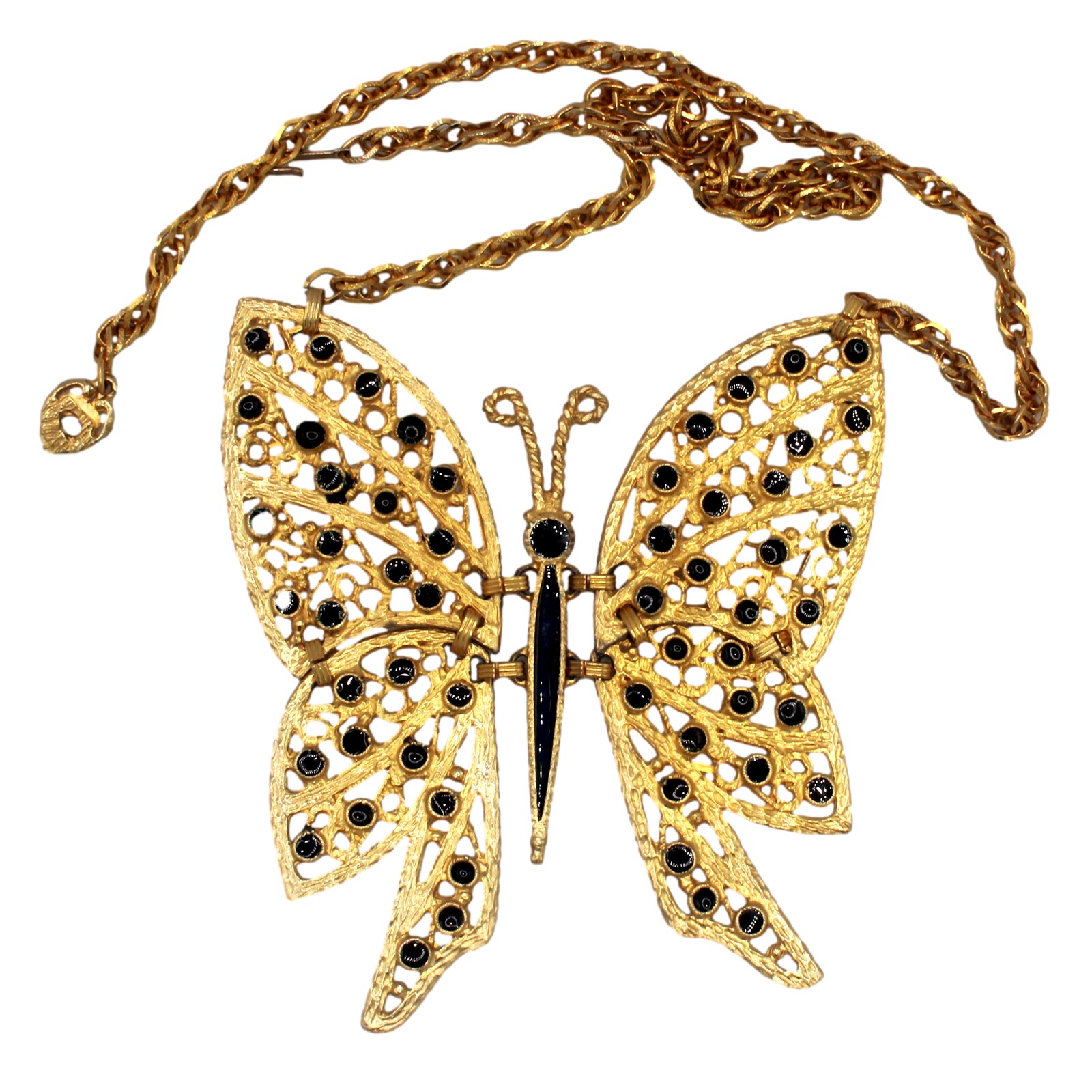 Front view of Black (jet) Pendant