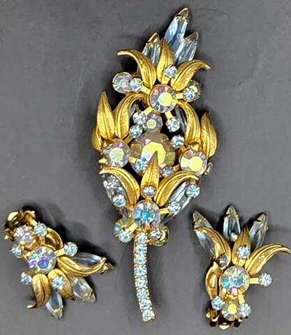 Blue Navettes Brooch