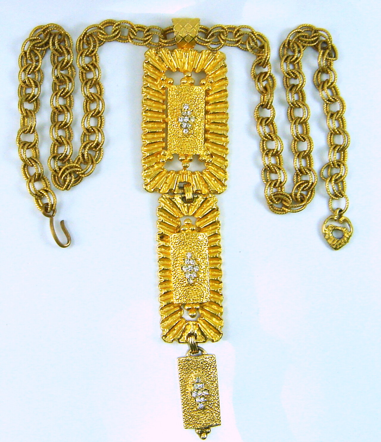 Front view of Clear Chatons Only Pendant