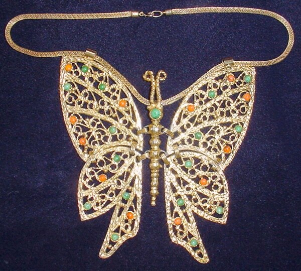Front view of Multiple Colors Cabochons Pendant