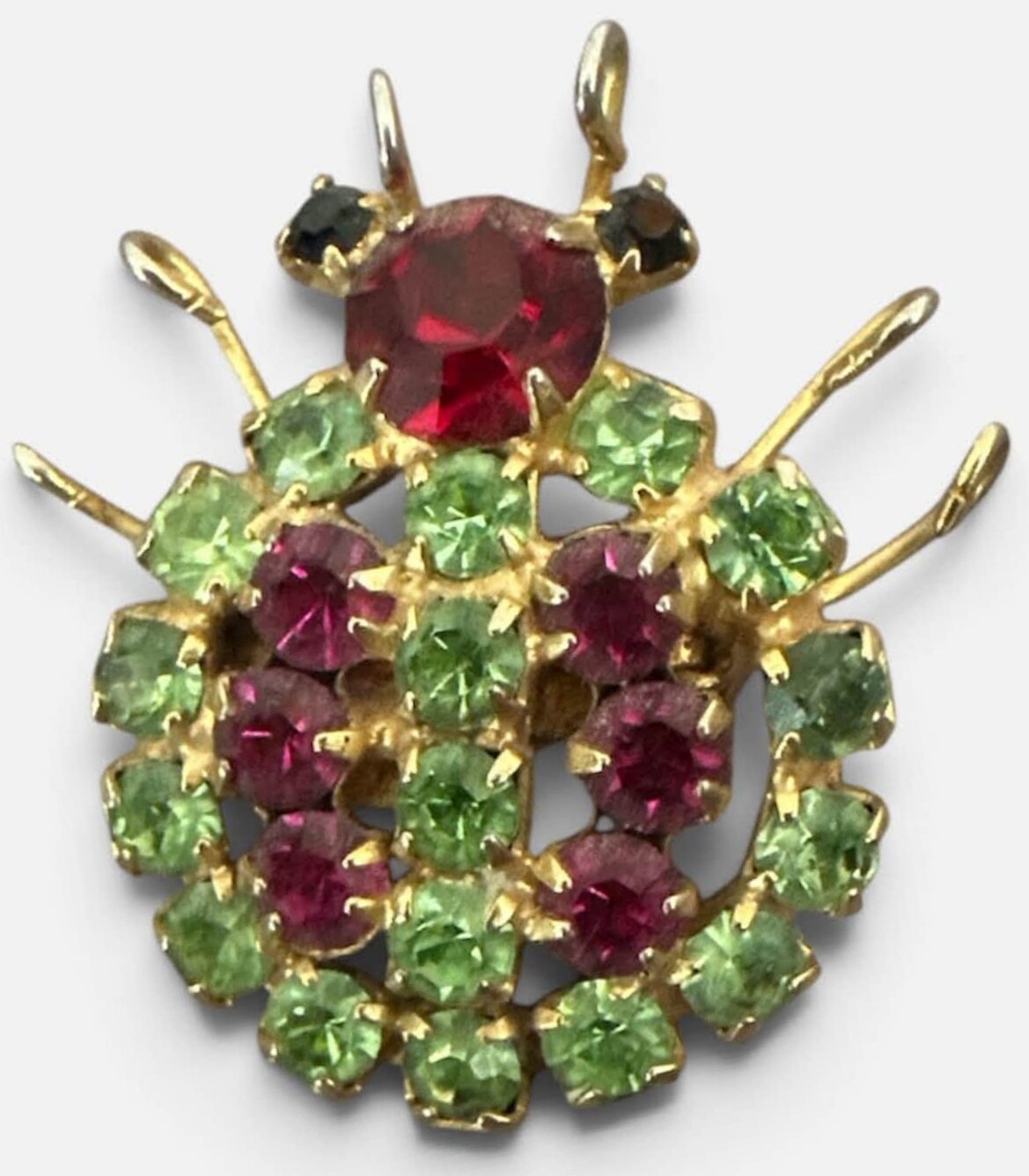 Front view of Multiple Colors Chatons Only Brooch