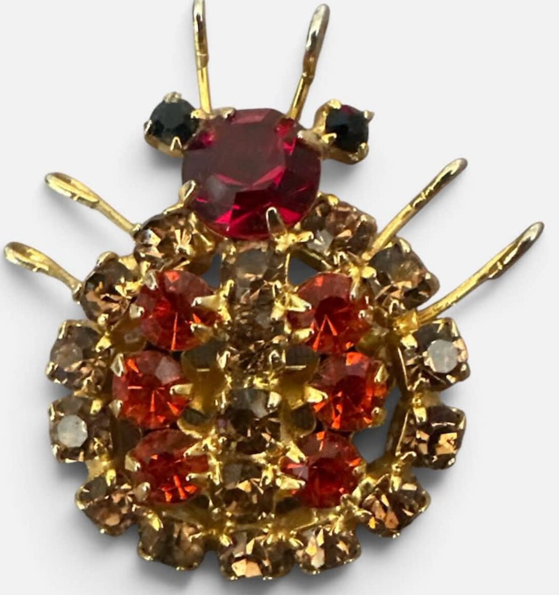 Front view of Multiple Colors Chatons Only Brooch