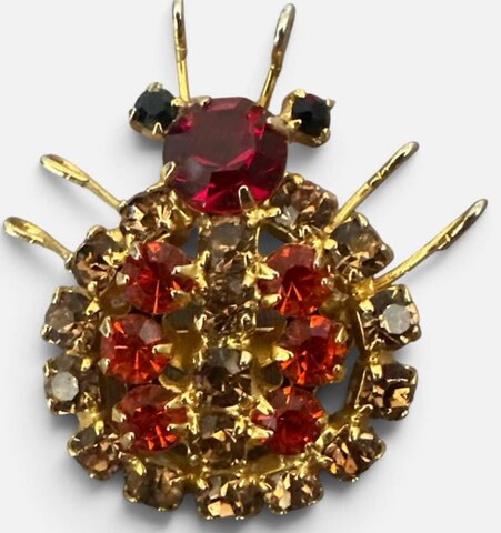 Multiple Colors Chatons Only Brooch