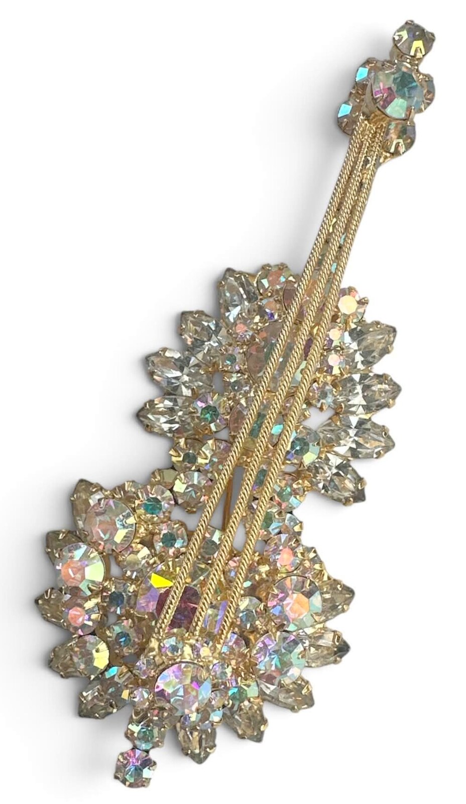 Front view of AB Navettes Brooch