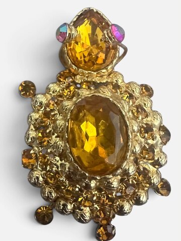 Topaz Pear Brooch