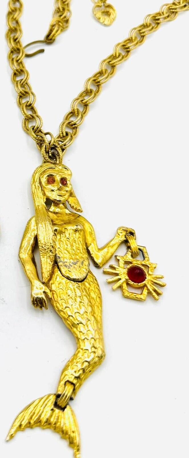 Front view of Red Cabochons Pendant