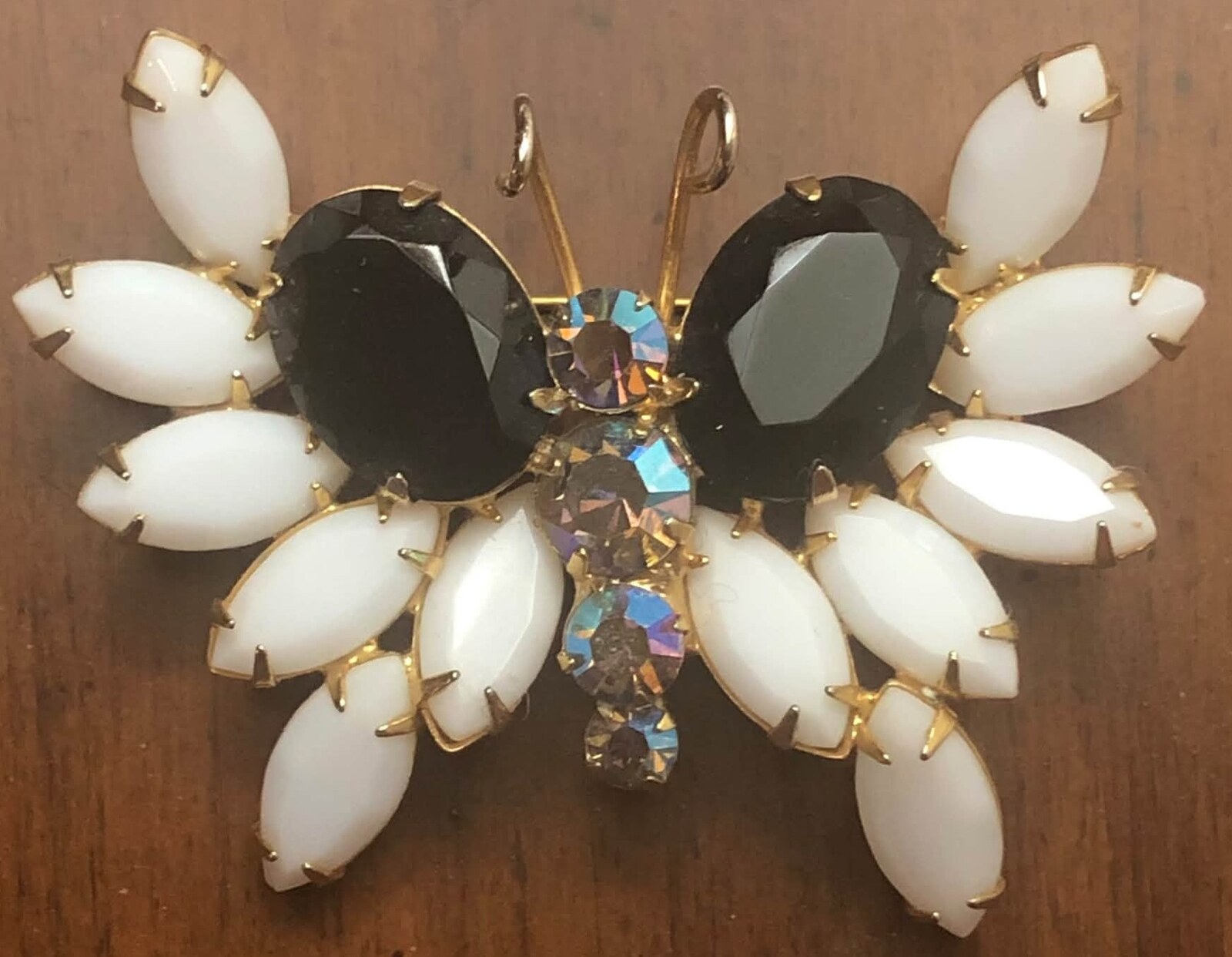 Front view of Multiple Colors Oval Brooch