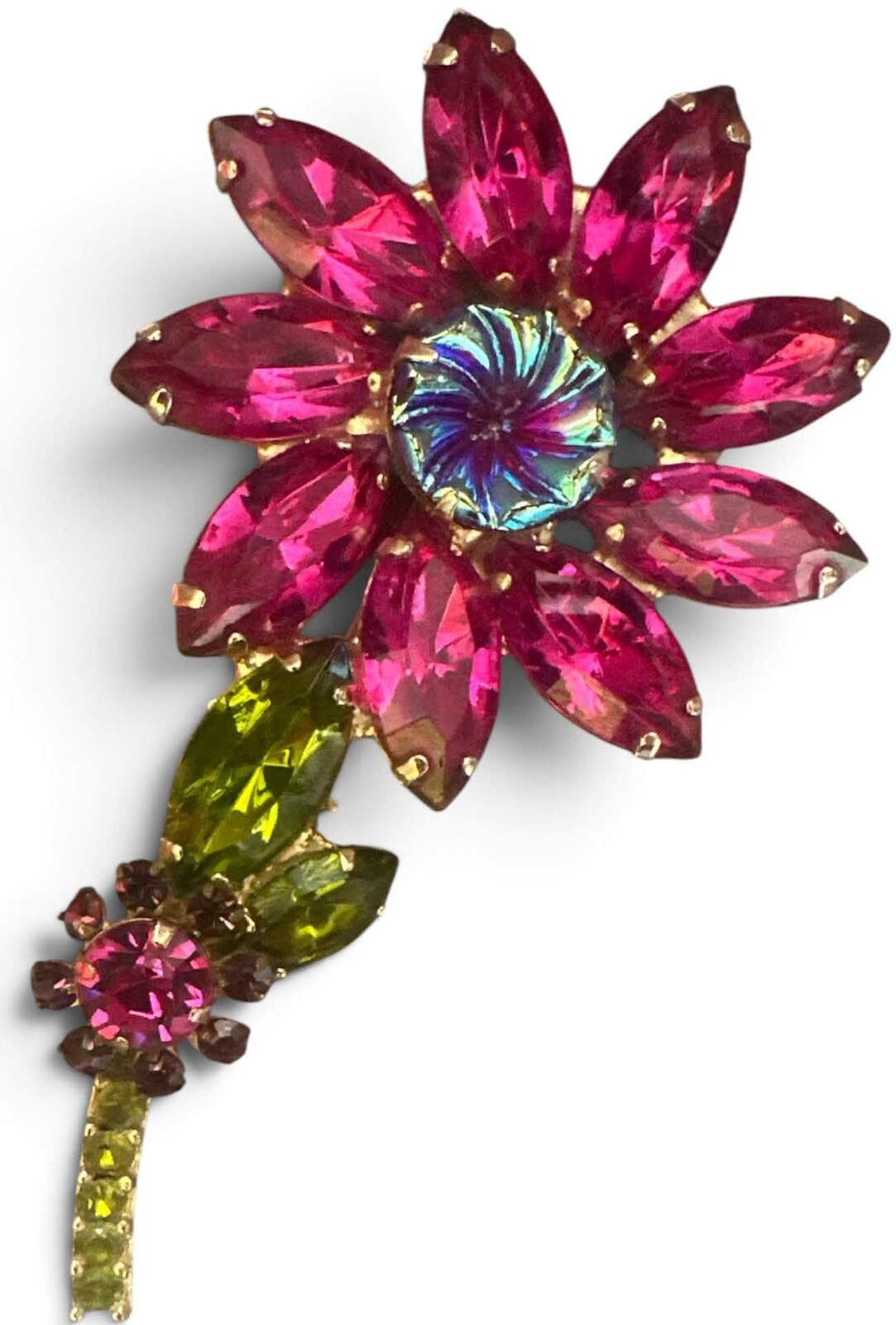 Front view of Pink Pillowcase Molded/Cut Brooch
