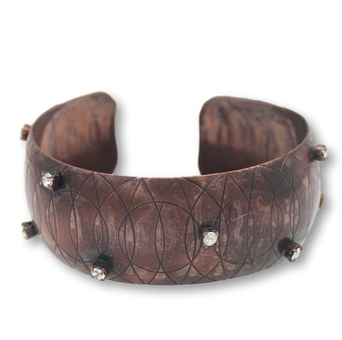 Clear Chatons Only Bracelet Cuff
