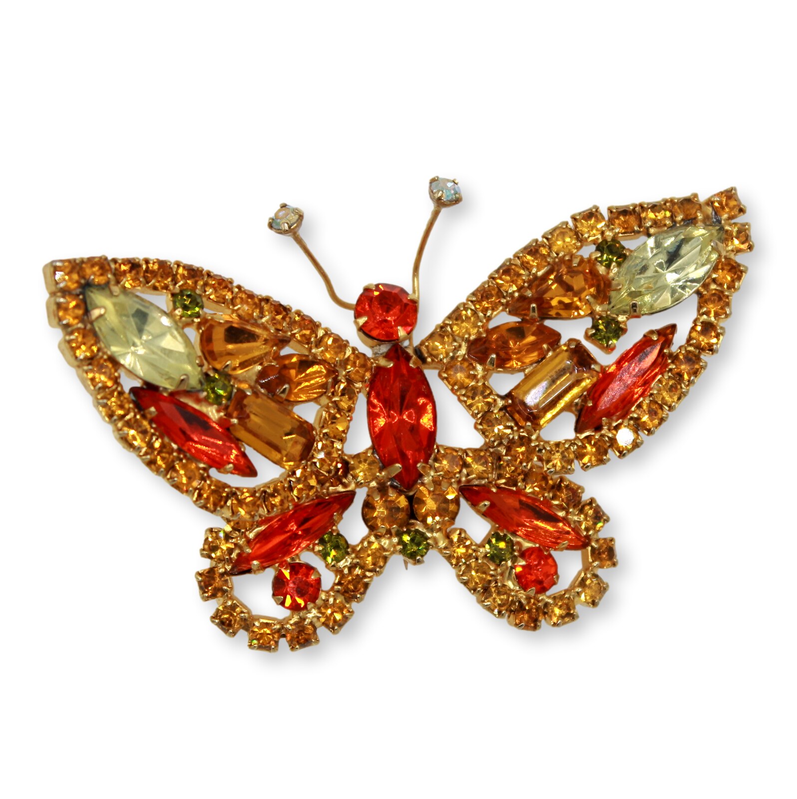 Front view of Fall Baguettes Brooch